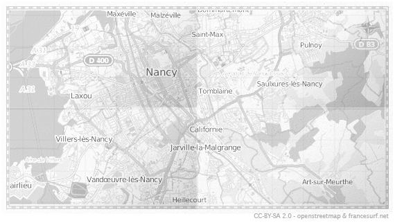 Carte de Nancy