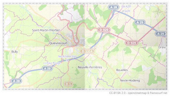 Carte de Neufchâtel-en-Bray
