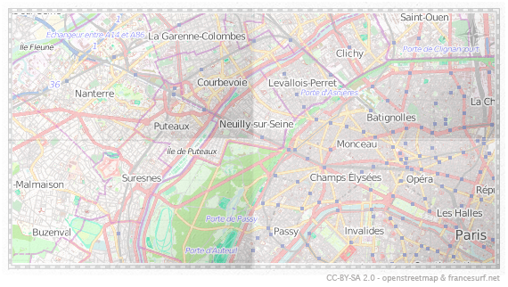 Carte de Neuilly-sur-Seine