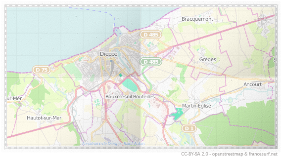 Carte de Neuville-lès-Dieppe