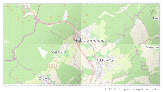 Carte de Niederbronn-les-Bains