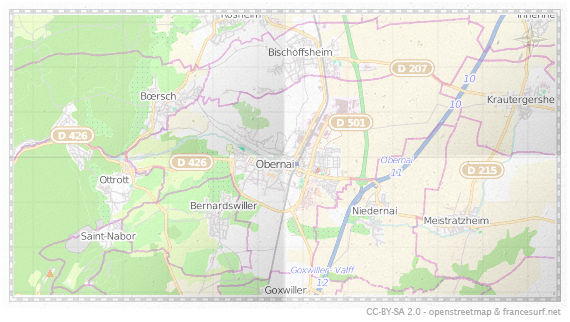 Carte de Obernai