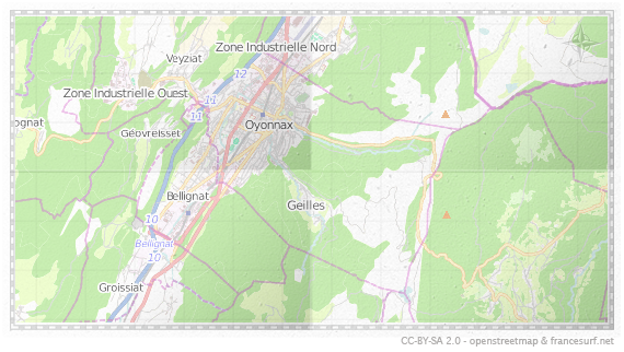 Carte de Oyonnax