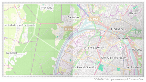 Carte de Petit-Quevilly