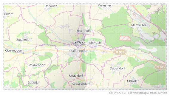 Carte de Pfaffenhoffen