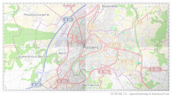 Carte de Poitiers