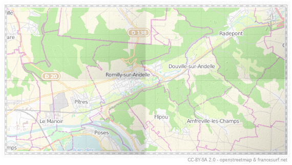 Carte de Pont Saint-Pierre