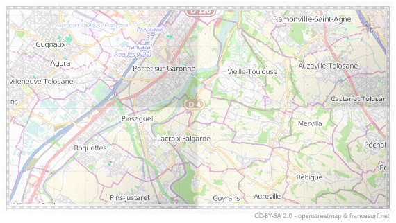 Carte de Portet-Sur-Garonne