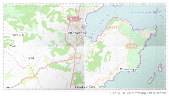 Carte de Porto-Vecchio