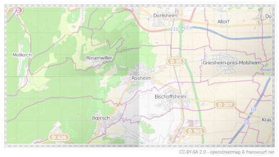 Carte de Rosheim