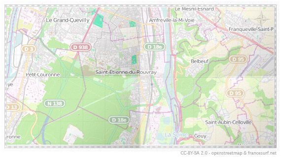 Carte de Saint-Etienne-du-Rouvray