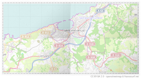 Carte de Saint-Jean-de-Luz