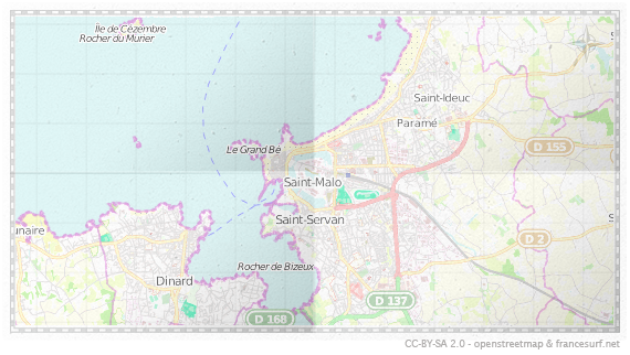 Carte de Saint-Malo