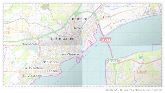 Carte de Saint-Nazaire