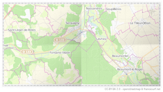 Carte de Serquigny