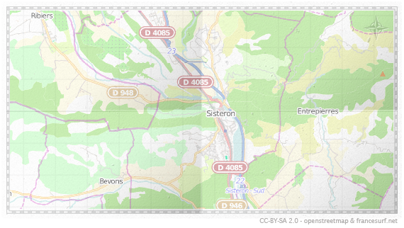 Carte de Sisteron