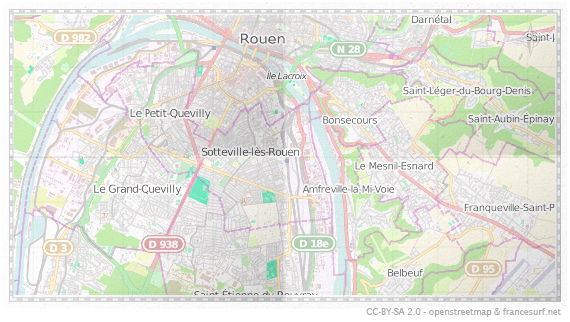 Carte de Sotteville-lès-Rouen