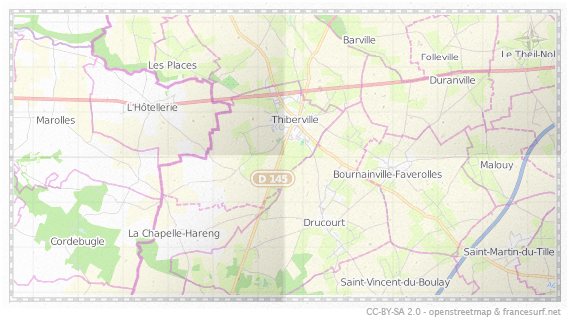 Carte de Thiberville