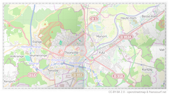 Carte de Thionville