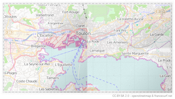 Carte de Toulon