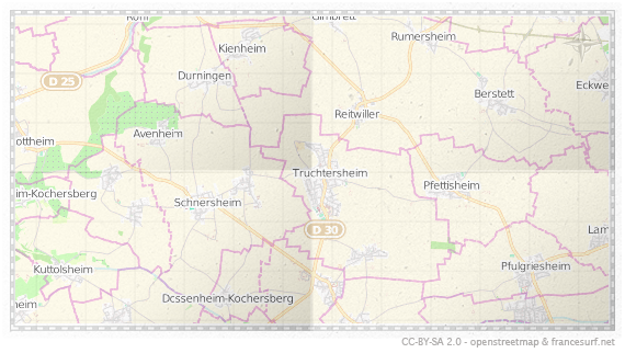 Carte de Truchtersheim