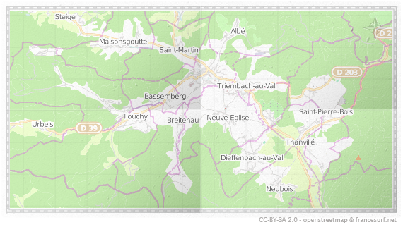 Carte de Villé