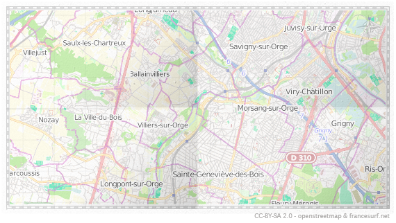 Carte de Villemoisson-sur-Orge