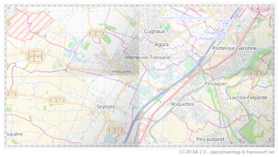 Carte de Villeneuve-Tolosane