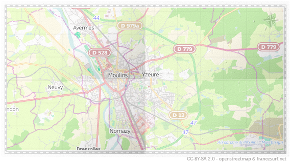 Carte de Yzeure